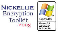 Nickellie Encryption Toolkit -- Designed for Microsoft Windows for Pocket PC